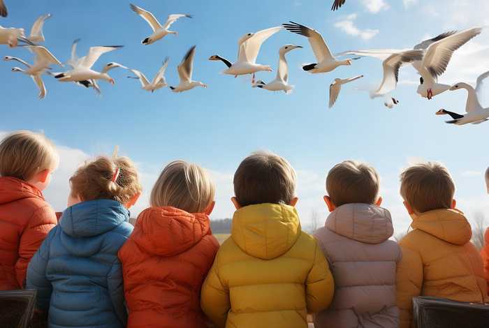 大雁南飞幼儿故事；大雁南飞幼儿故事大全