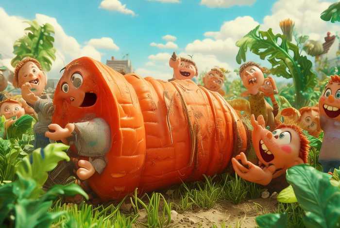 拔萝卜儿童画创编,幼儿园儿童画创编拔萝卜 拔萝卜儿童画创编,幼儿园儿童画创编拔萝卜