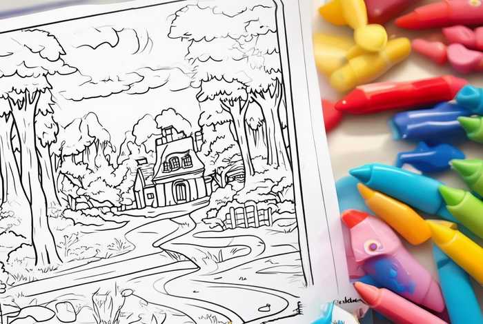 打印故事绘本涂色模板 - 打印故事绘本涂色模板图片