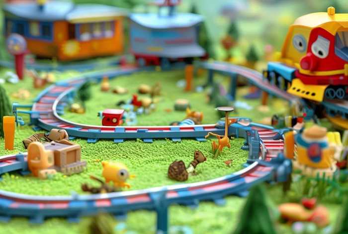 儿童轨道车轨道图，儿童轨道小火车图片
