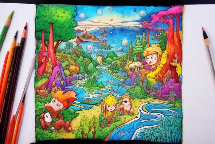 彩笔画故事绘本（彩笔画故事绘本怎么画）