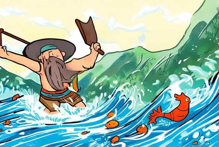 大禹治水配图简笔画儿童画 大禹治水配图简笔画儿童画怎么画