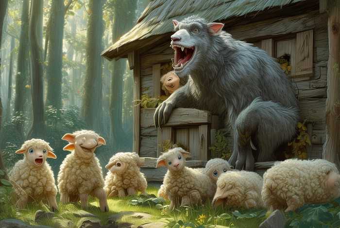 大灰狼的故事完整版，大灰狼和七只小羊的故事完整版