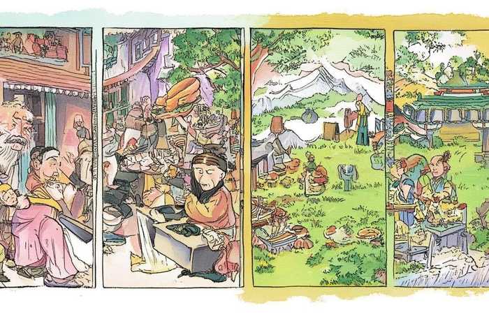 成语故事连环画4幅图 - 成语故事连环画4幅图片可打印 成语故事连环画4幅图 - 成语故事连环画4幅图片可打印