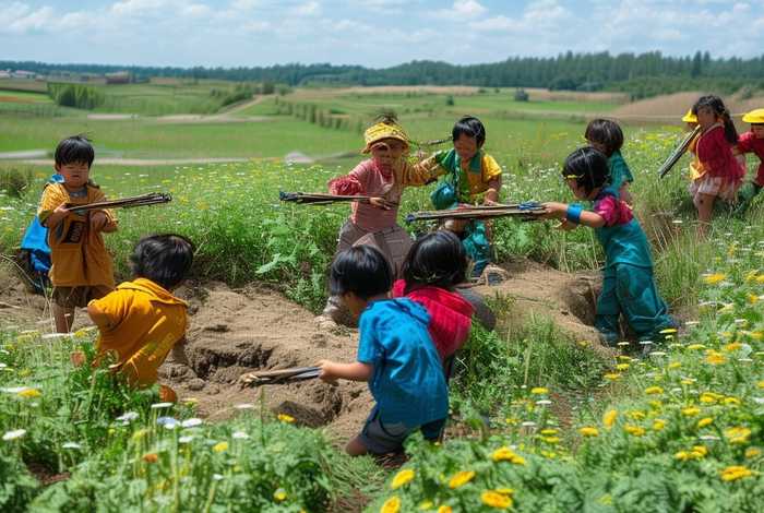 地道战儿童版解说 - 儿童版的地道战