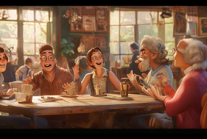 多人对话故事、多人物对话故事