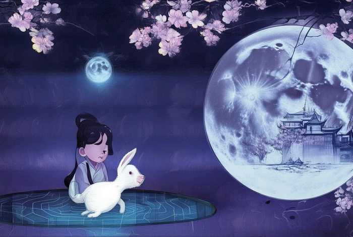嫦娥玉兔广寒宫的儿童故事（嫦娥玉兔广寒宫国画）