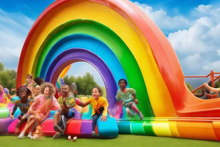 彩虹滑道儿童故事、彩虹滑道儿童简笔画