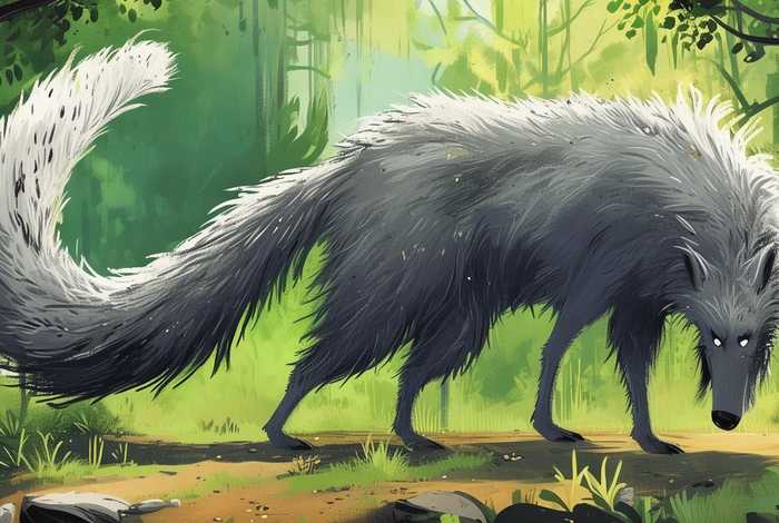 大灰狼的尾巴儿童故事 大灰狼的尾巴长什么样