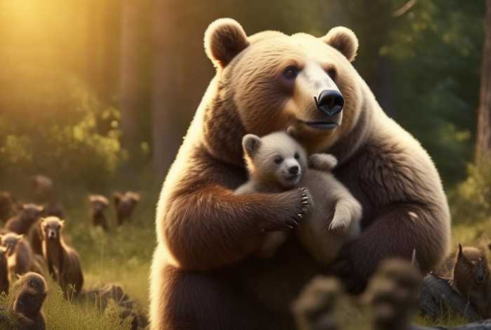 动物爱心故事、动物和动物宝宝的爱心故事
