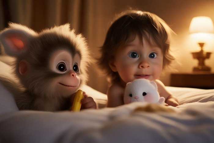 宝宝睡前故事小猴子；宝宝睡前故事小猴子和小兔子