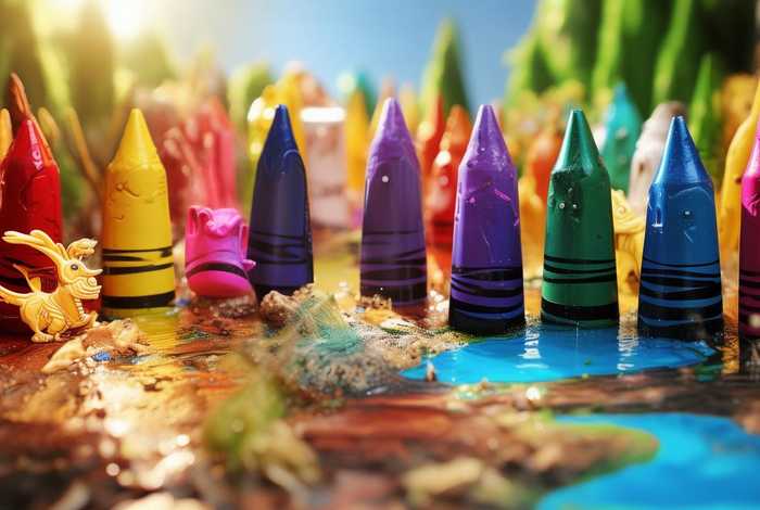 彩色蜡笔故事，彩色蜡笔的故事