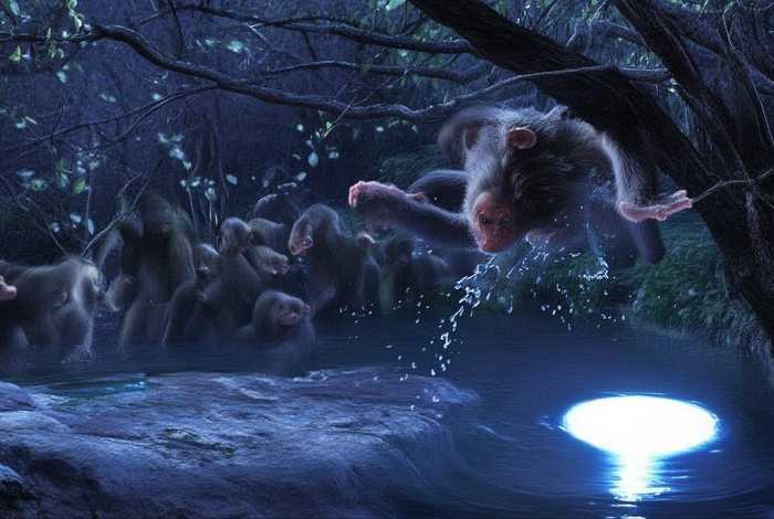 播放故事猴子捞月（猴子捞月的故事语音播放）