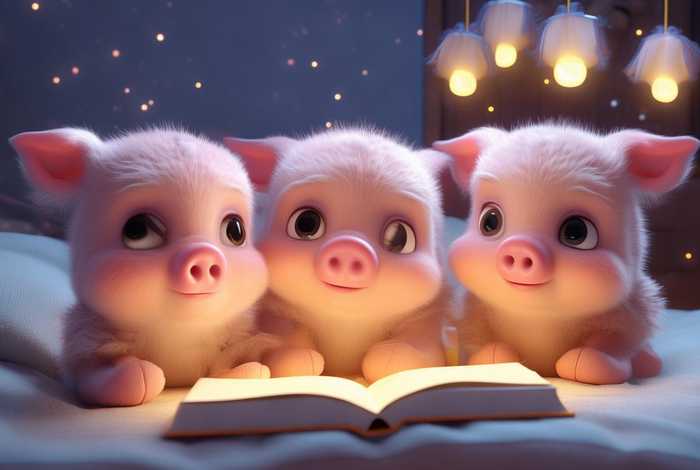 宝宝爱听的睡前故事,三只小猪!；宝宝爱听的睡前故事,三只小猪的故事
