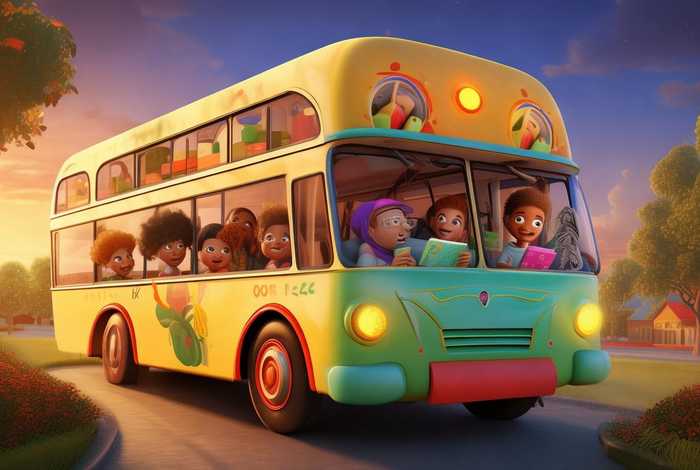 大巴车的儿童故事绘本、大巴车的故事 幼儿睡前