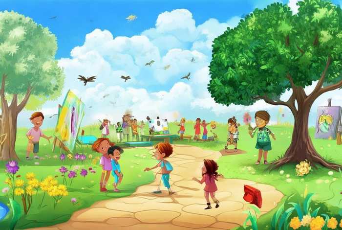 大班夏天的故事教案、大班美术教案夏天的故事