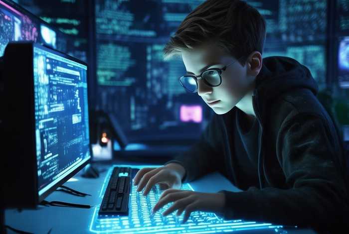 儿童黑客高手（小男孩黑客高手）