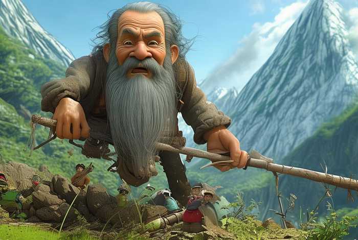 动画版成语故事→愚公移山、愚公移山成语故事短版