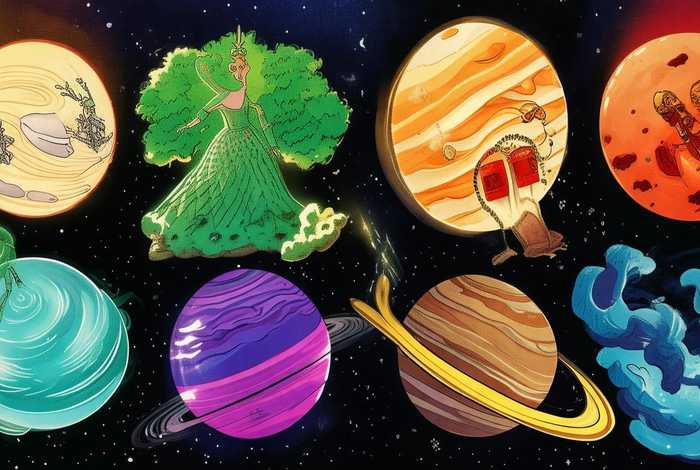 八大行星趣味故事，八大行星趣味故事图片