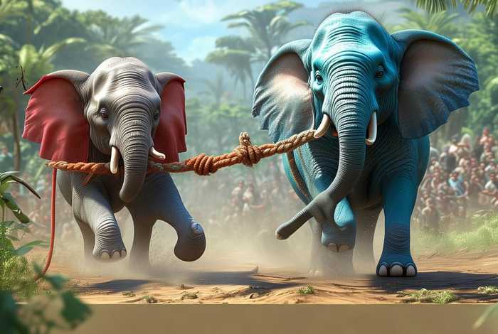 大象拔河故事、大象拔河故事文字