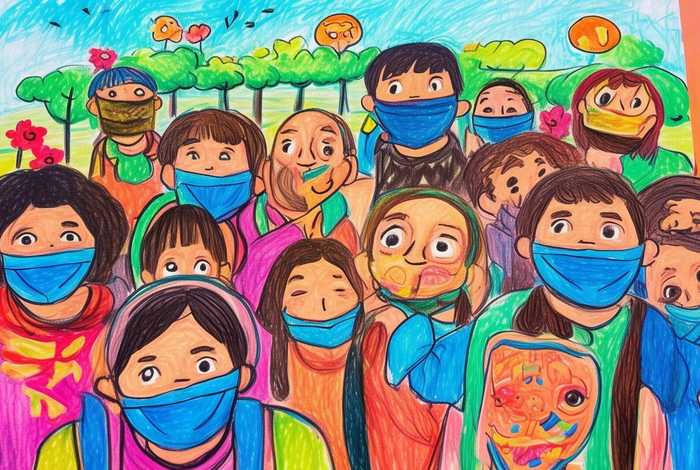 儿童防疫简笔画(防疫儿童画简笔画) 儿童防疫简笔画(防疫儿童画简笔画)