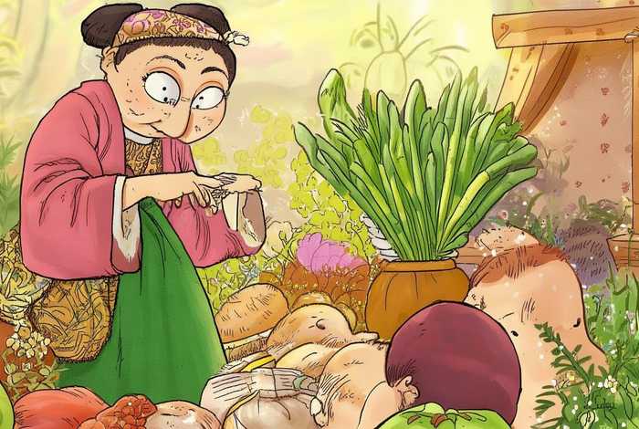 大葱的故事儿童；大葱的故事富翁老太太
