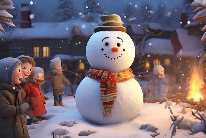 儿童雪娃娃故事，幼儿故事雪娃娃
