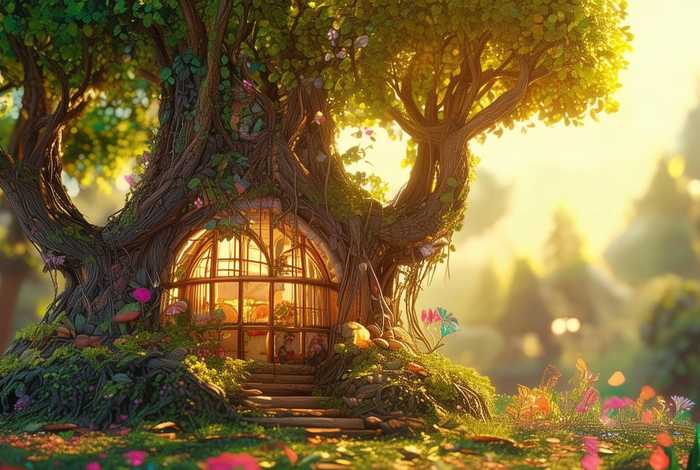 大树房子绘本、大树房子绘本图片