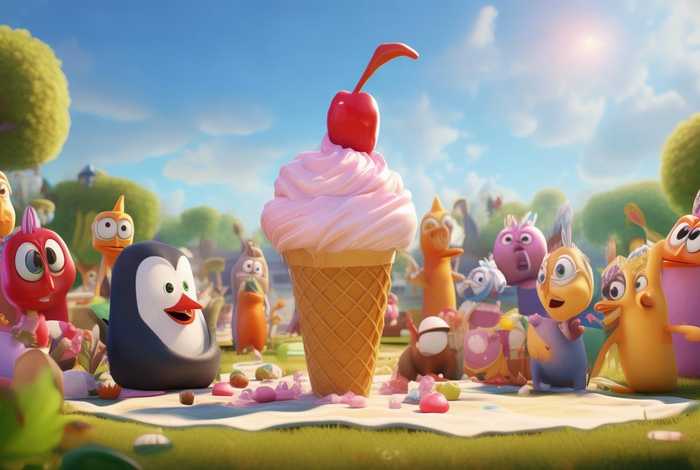 冰淇淋是谁吃的绘本故事；冰淇淋是谁吃的绘本故事视频