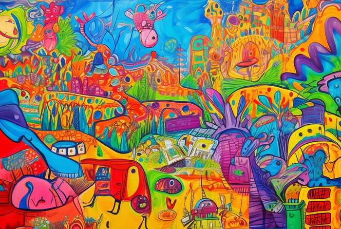 创意儿童画分享，创意儿童画美术分享