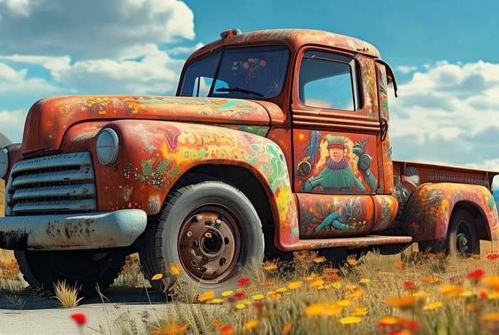 大卡车故事文字，大卡车故事文字图片