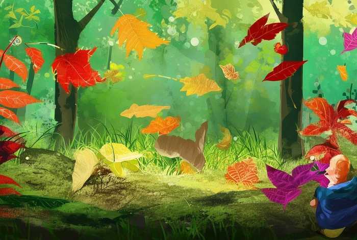 多彩的树叶故事、多彩的树叶课程故事