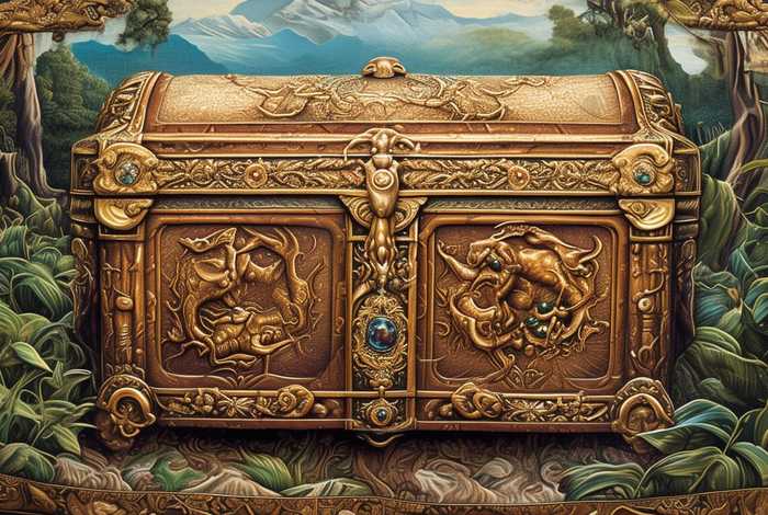 宝箱的图画，宝箱的画法