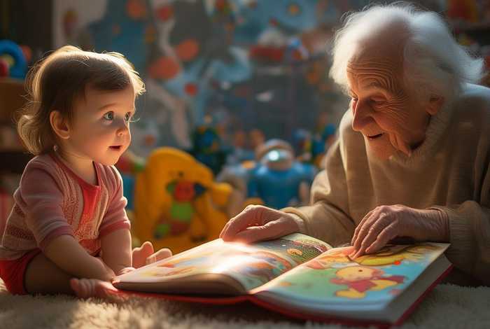 儿童说故事听故事；听讲幼儿故事