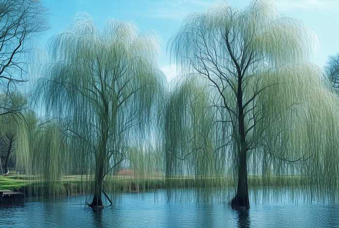 岸边的柳树十分有趣 岸边的柳树十分有趣英语