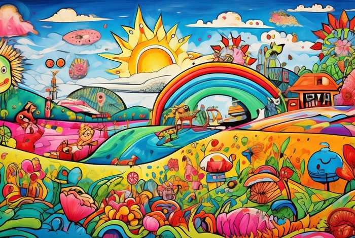 创意儿童画分享、儿童创意画今日分享