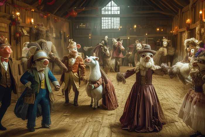 动物庄园绘本（动物庄园绘本化装舞会）