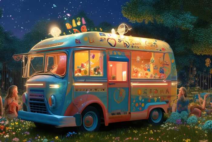 冰淇淋车睡前故事；冰淇淋故事睡前故事