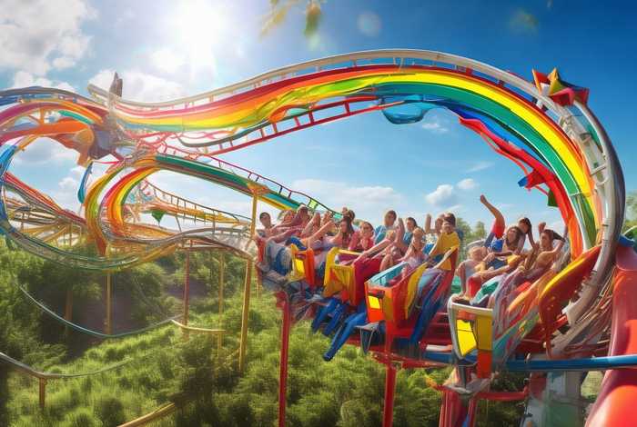 彩虹伞过山车游戏 彩虹伞过山车的玩法