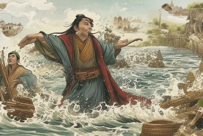 大禹治水的绘本故事图片、大禹治水的绘本故事图片大全