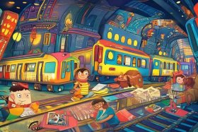 地铁故事儿童绘本阅读；有关地铁的绘本故事