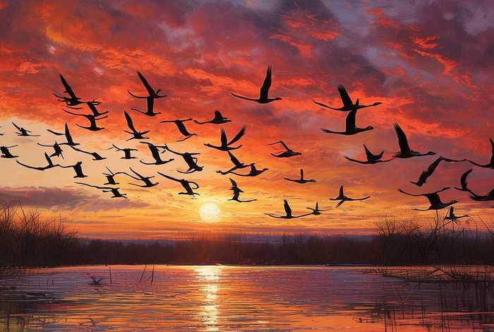 大雁大雁往南飞绘本故事（大雁往南飞故事告诉我们什么道理）