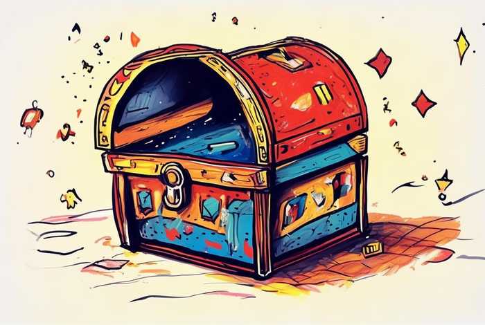 宝箱儿童画，宝箱简笔画儿童画