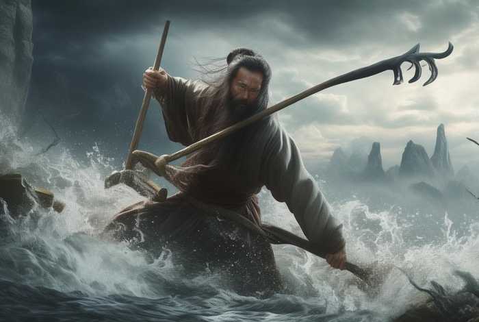 大禹治水的神话故事简写、大禹治水的神话故事简写50字