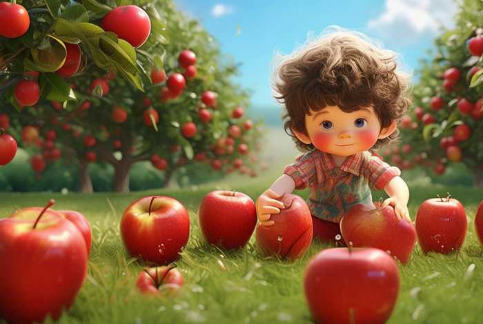 儿童送苹果故事；幼儿苹果故事