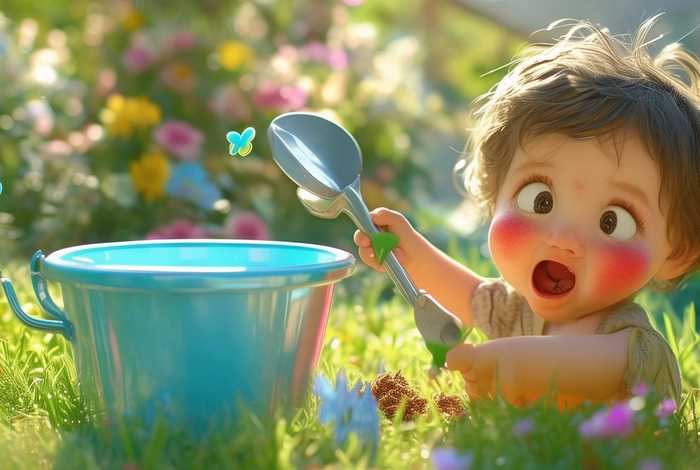 儿童铲子和水桶的图片（儿童铲子和水桶的图片大全）
