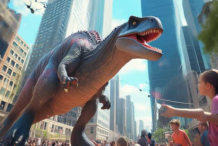 城里来了大恐龙有声故事绘本，城里来了大恐龙有声故事绘本视频