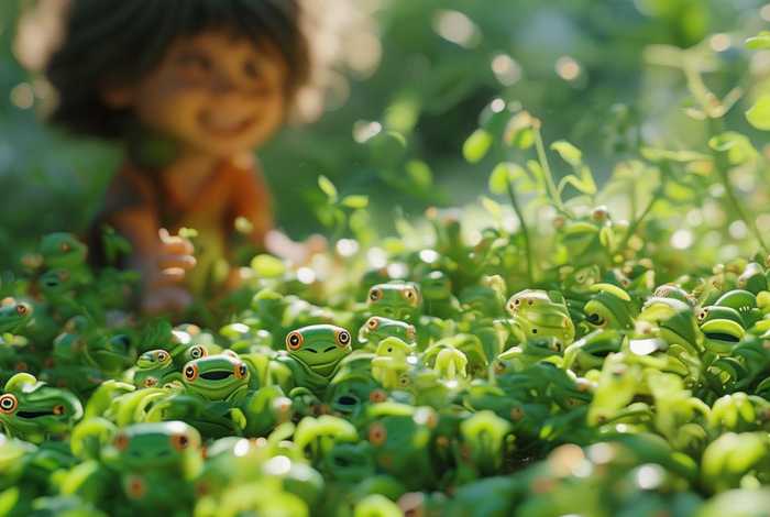 儿童青蛙种子画（你要蛙种子怎么画）