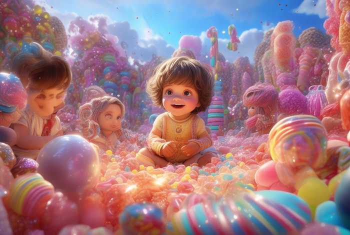 儿童讲糖果故事；给我讲糖果的故事