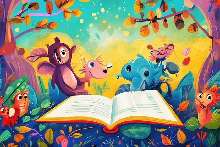 动物故事儿童画图片 - 动物故事画画图片